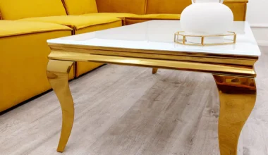 Louis Gold White Coffee Table