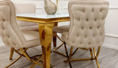 Sandhurst Gold X Leg Dining Chair