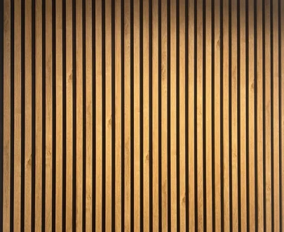 Wood Veneer Acoustic Slatted Wall Panels