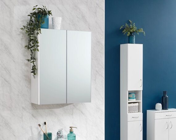 Moritz TWO DOOR MIRRORED CUPBOARD