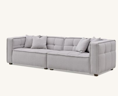 Aluxo Murray Sofa Range in Putty Boucle Fabric